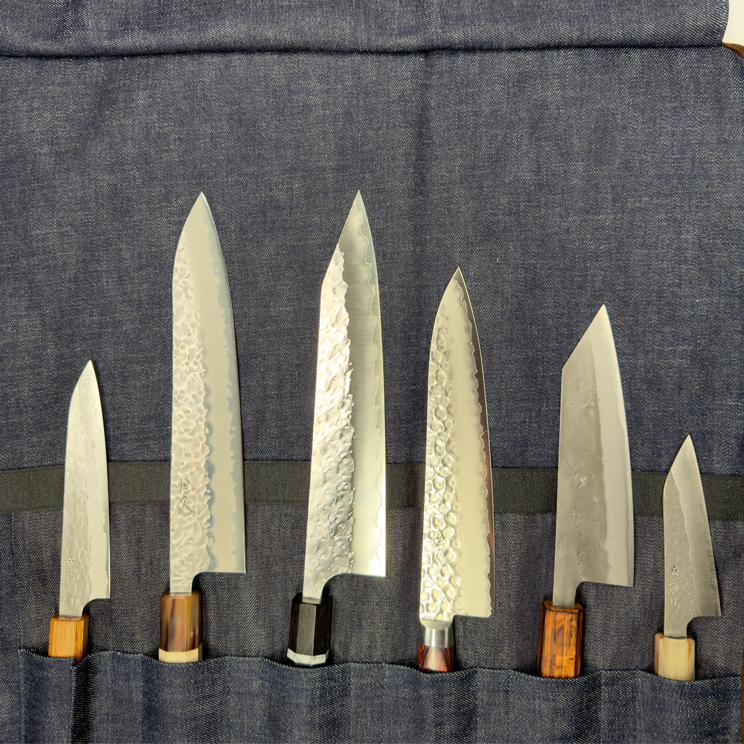 Knife Roll - Denim Large